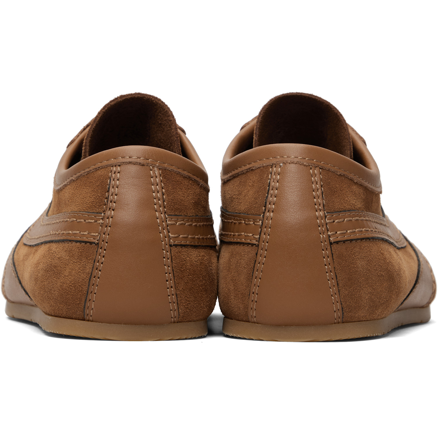  Dries Van Noten Tan Suede Sneakers 