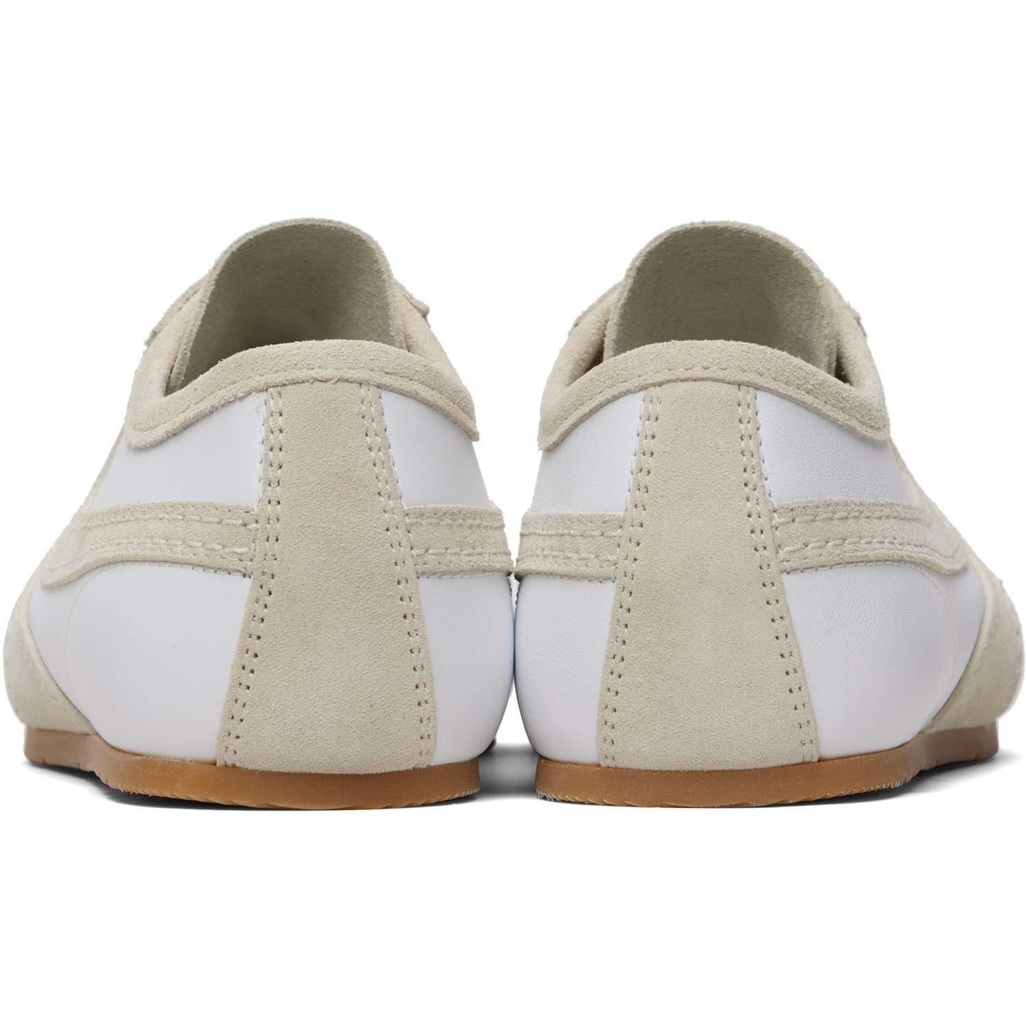  Dries Van Noten White & Gray Suede Sneakers 