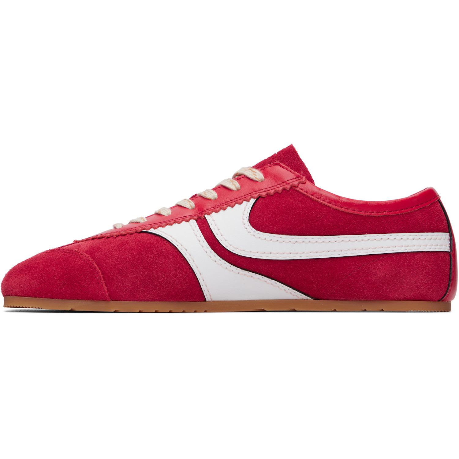  Dries Van Noten Red Suede Sneakers 