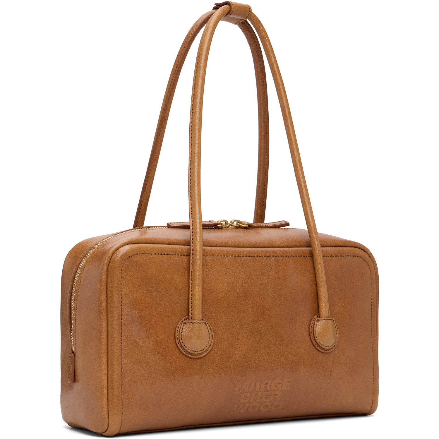  Margesherwood Brown Soft Boston Small Bag 