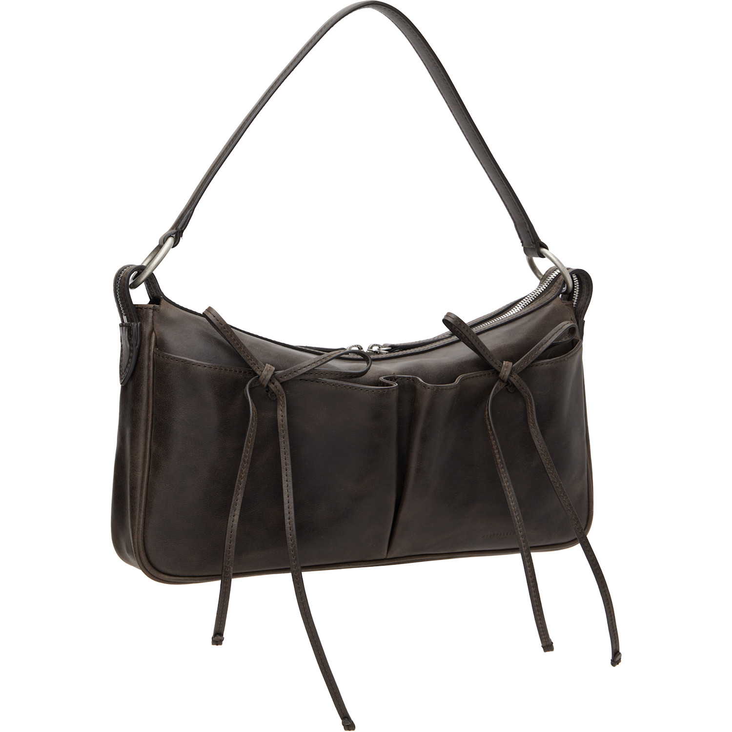  Margesherwood Brown Ribbon Pochette Large Bag 