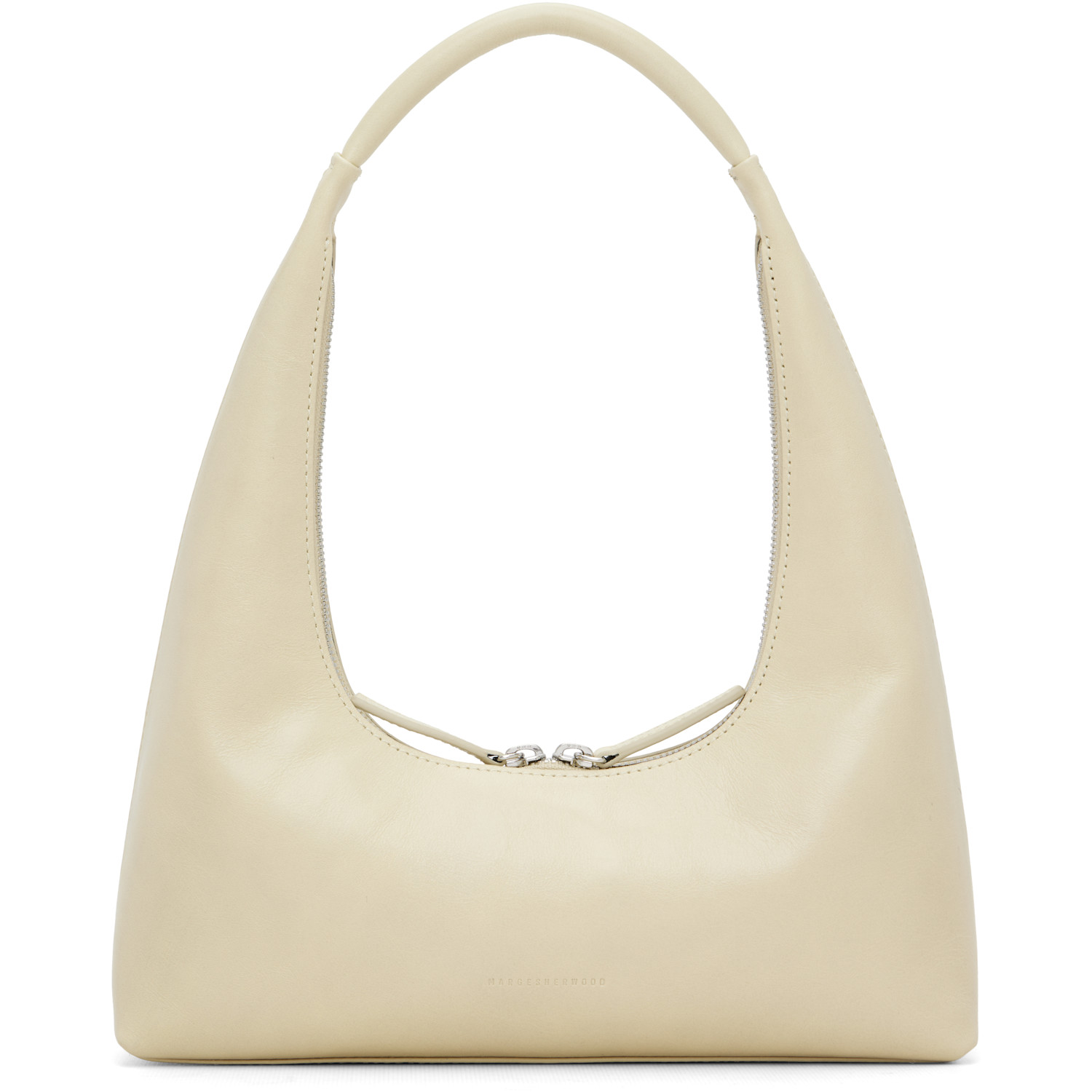 MARGESHERWOOD Off-White Leather Shoulder Bag
