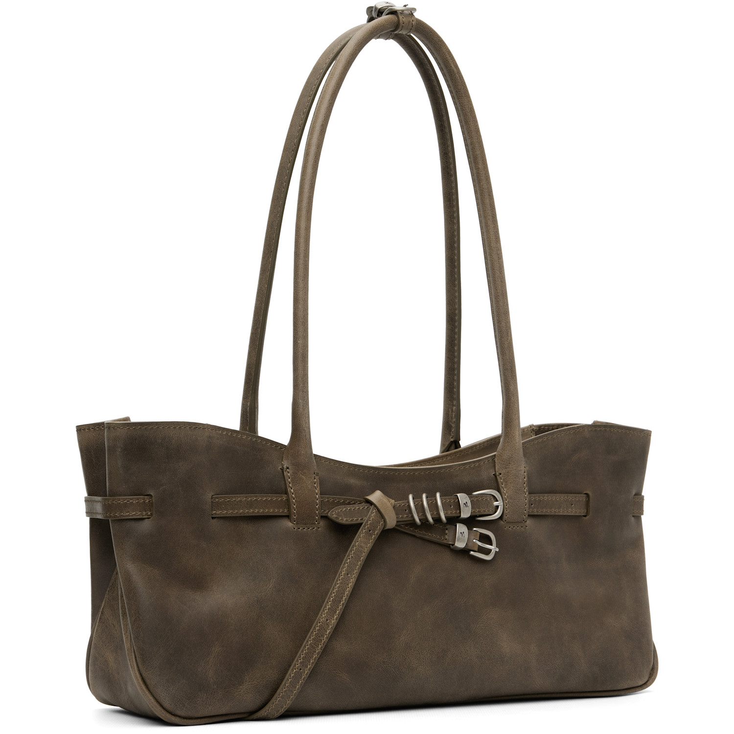  Margesherwood Brown Grandma Used Shoulder Bag 
