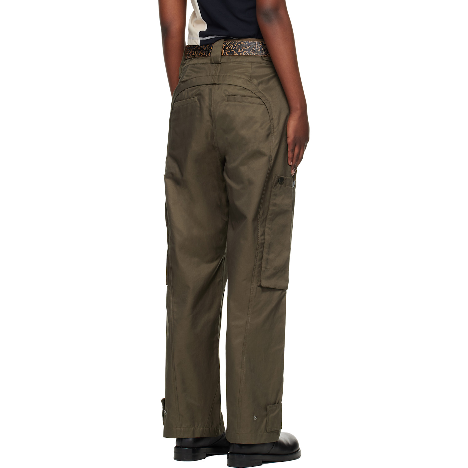  Andersson Bell Khaki Utility Cargo Pants 