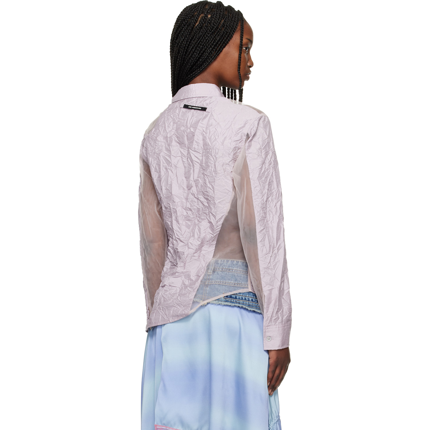  Andersson Bell Pink Crinkled Twist-tuck Shirt 