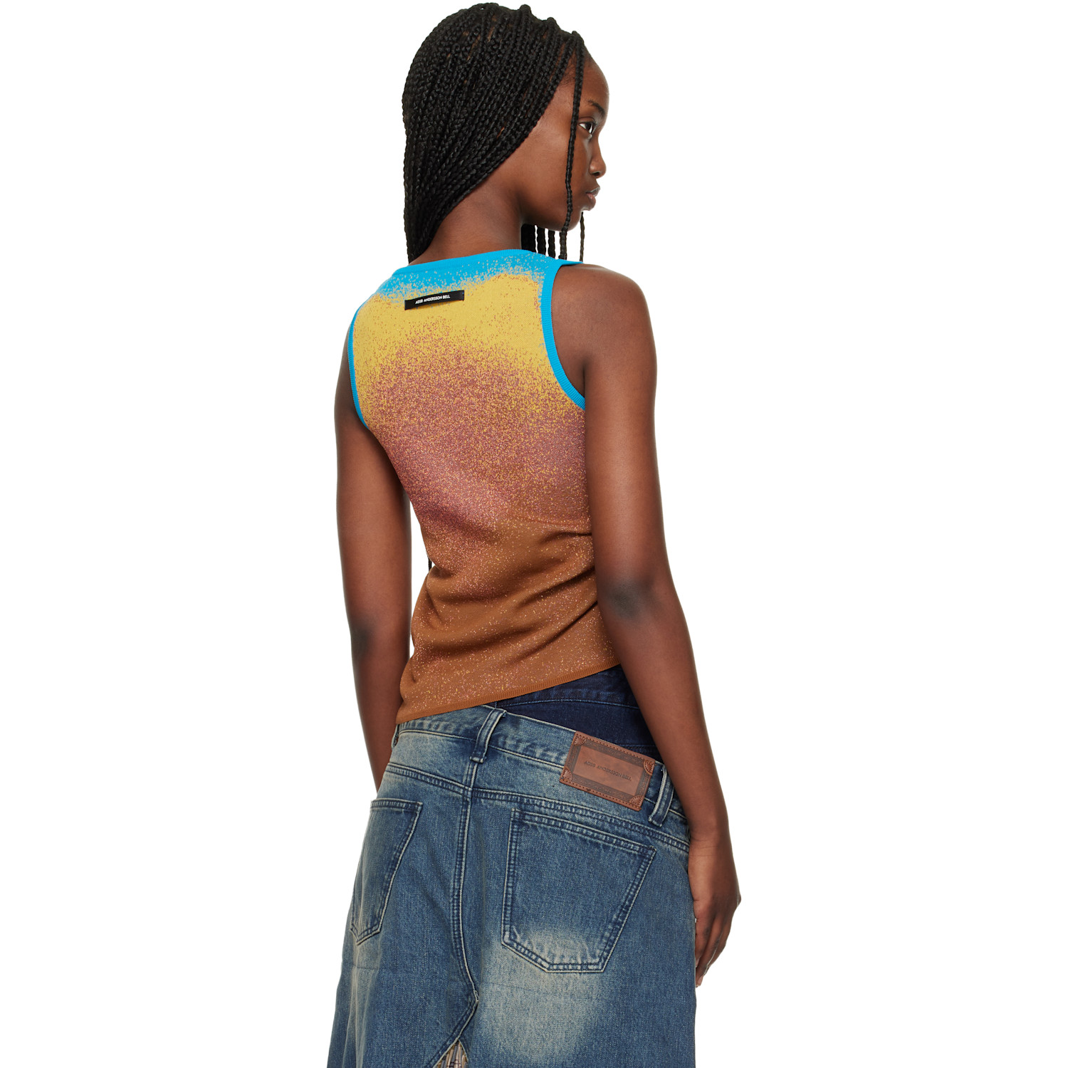  Andersson Bell Multicolor Airbrush Asym Tank Top 