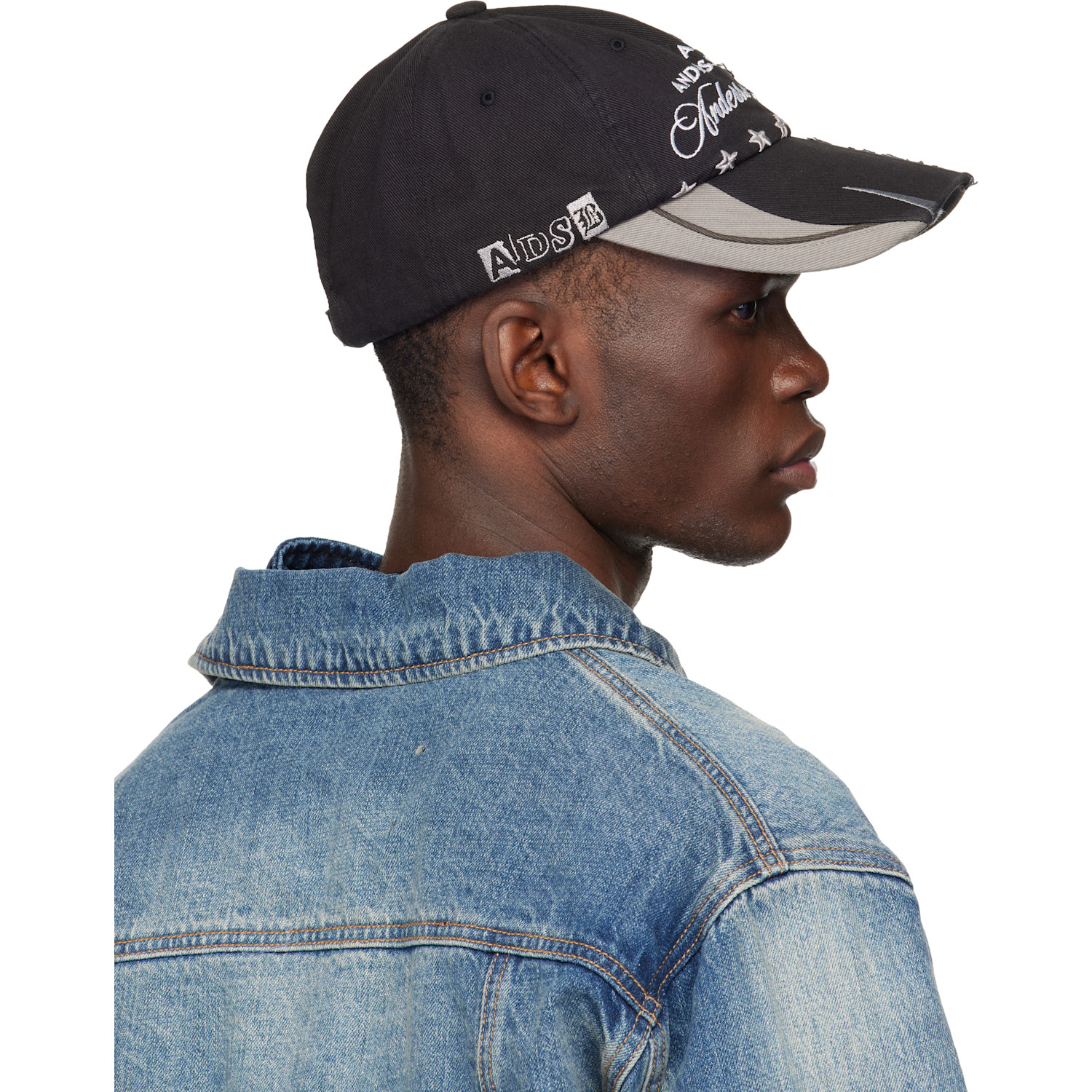  Andersson Bell Black & Khaki Camouflage Split Paneled Cap 
