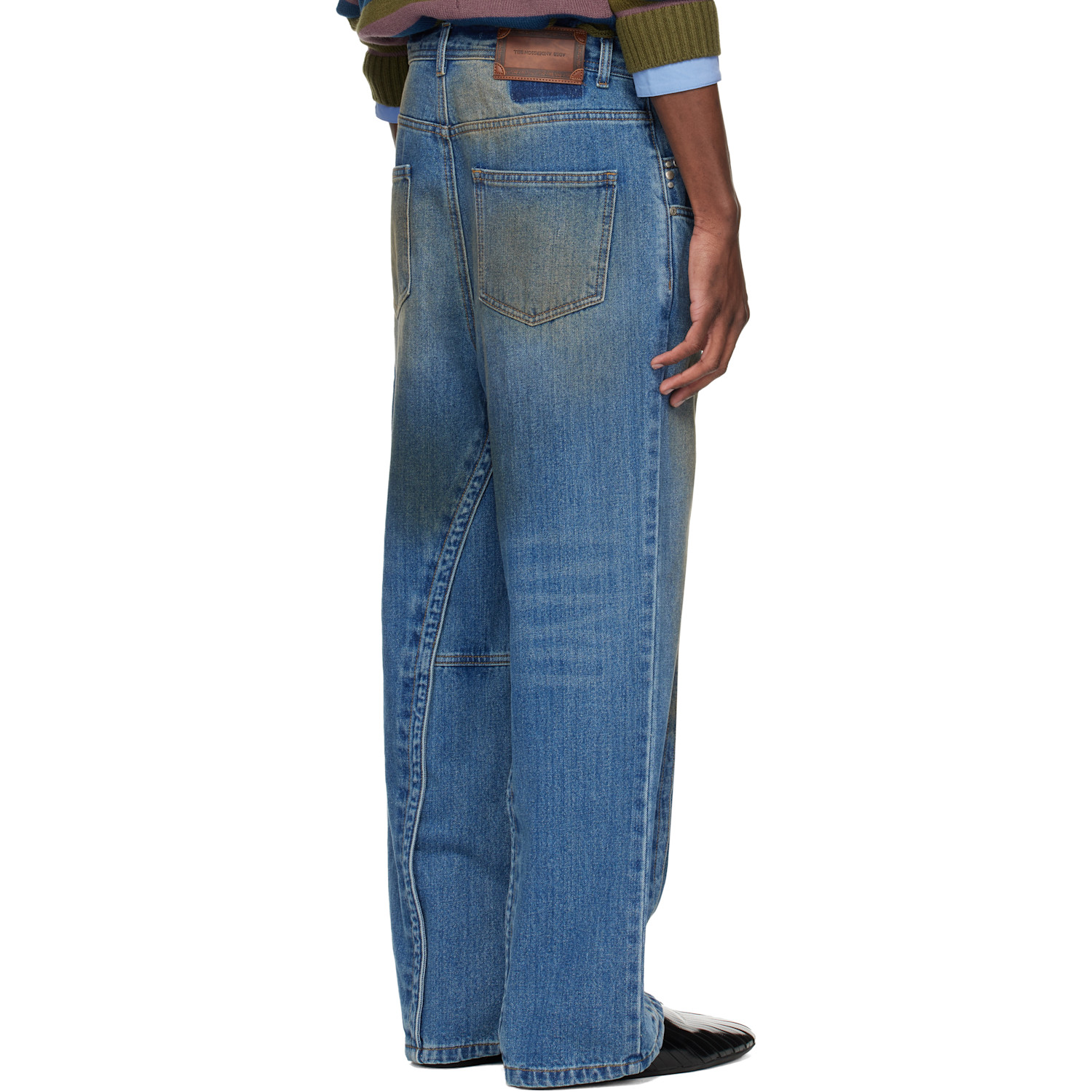  Andersson Bell Blue Layered Wide-leg Jeans 