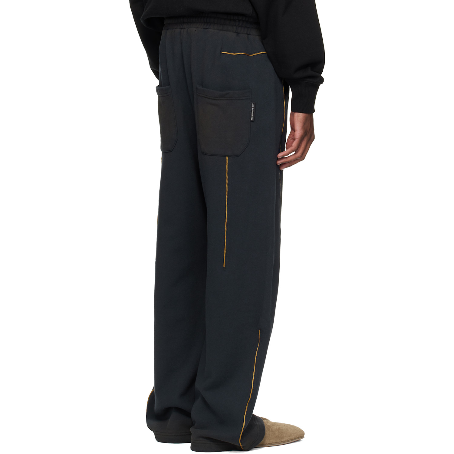  Andersson Bell Navy Piping Line Dyed Sweatpants 