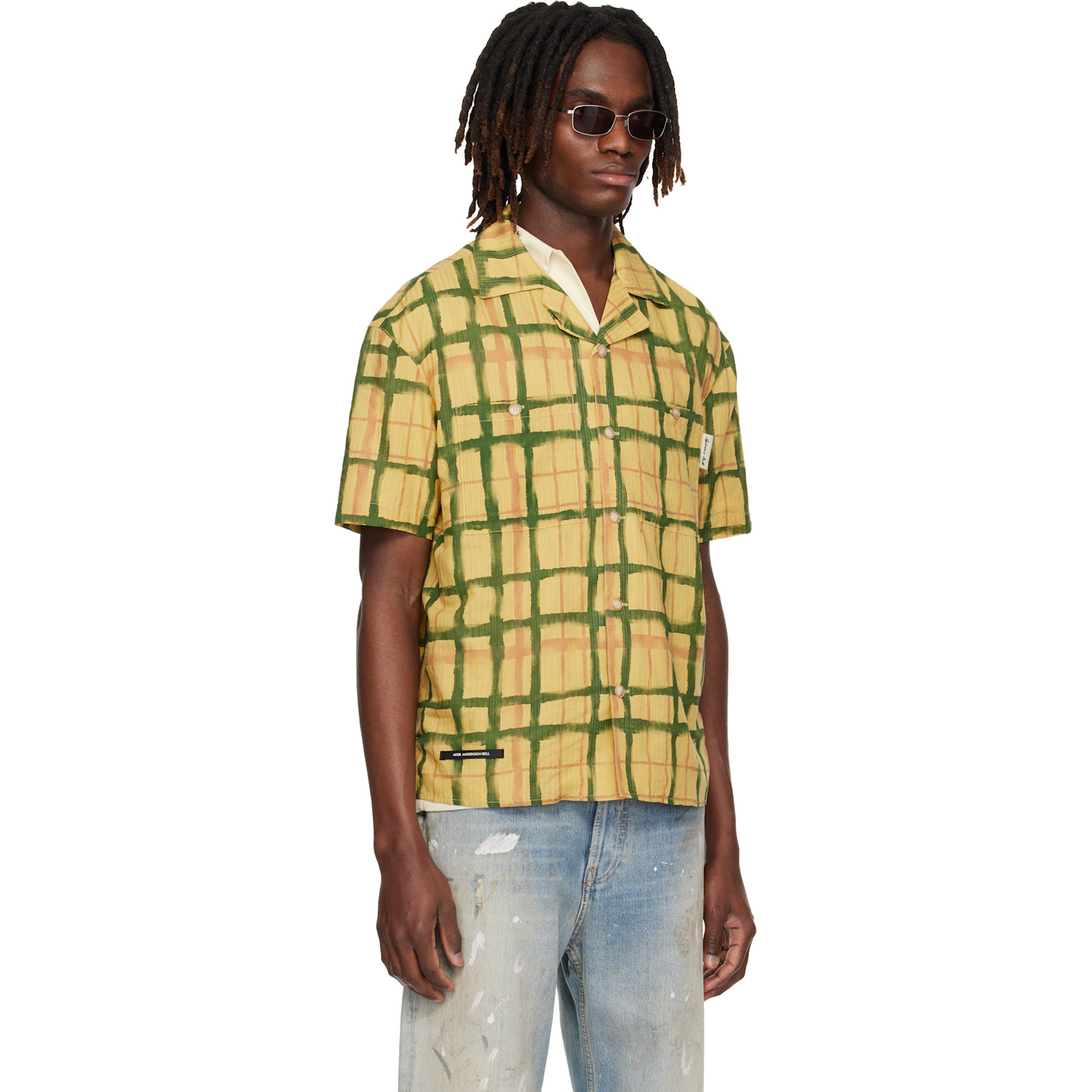  Andersson Bell Yellow Rothko Open Collar Shirt 