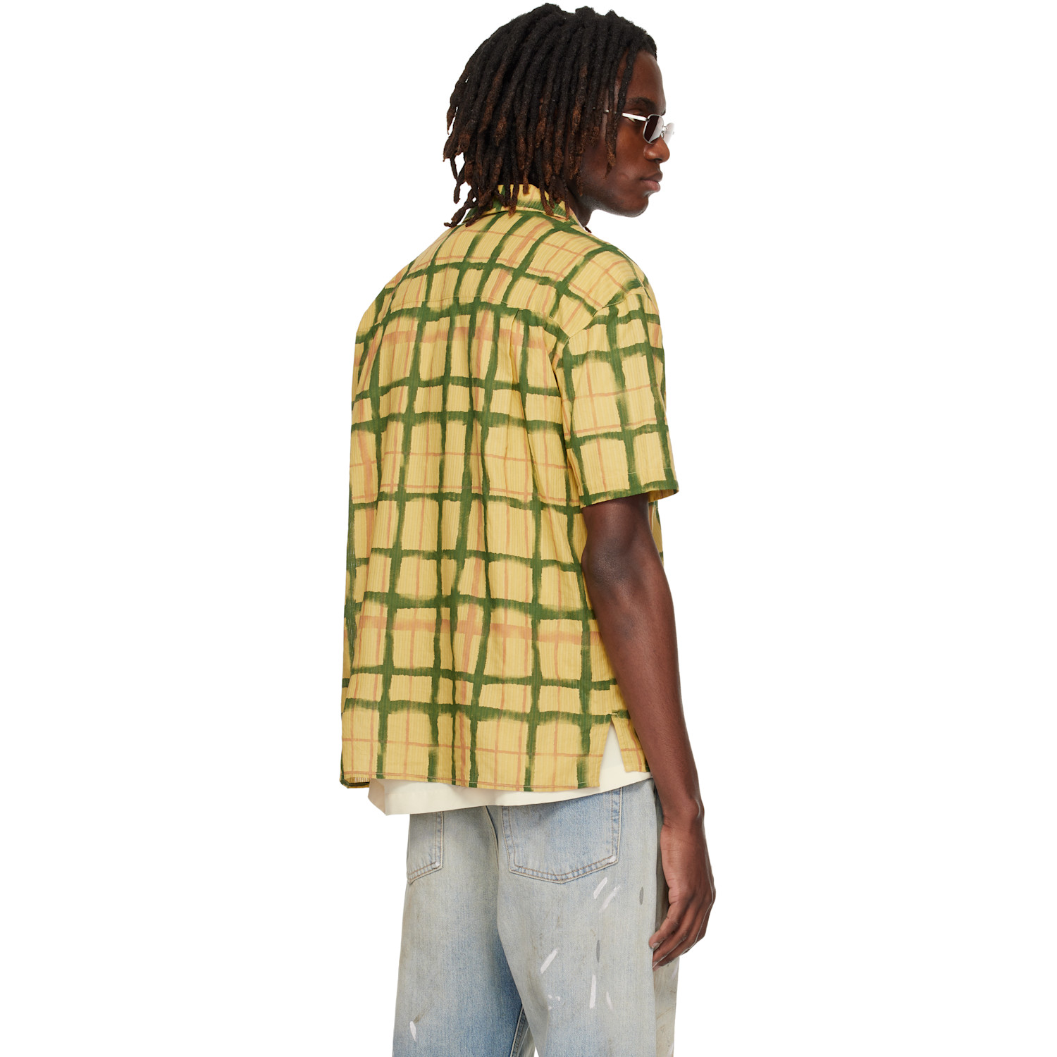  Andersson Bell Yellow Rothko Open Collar Shirt 