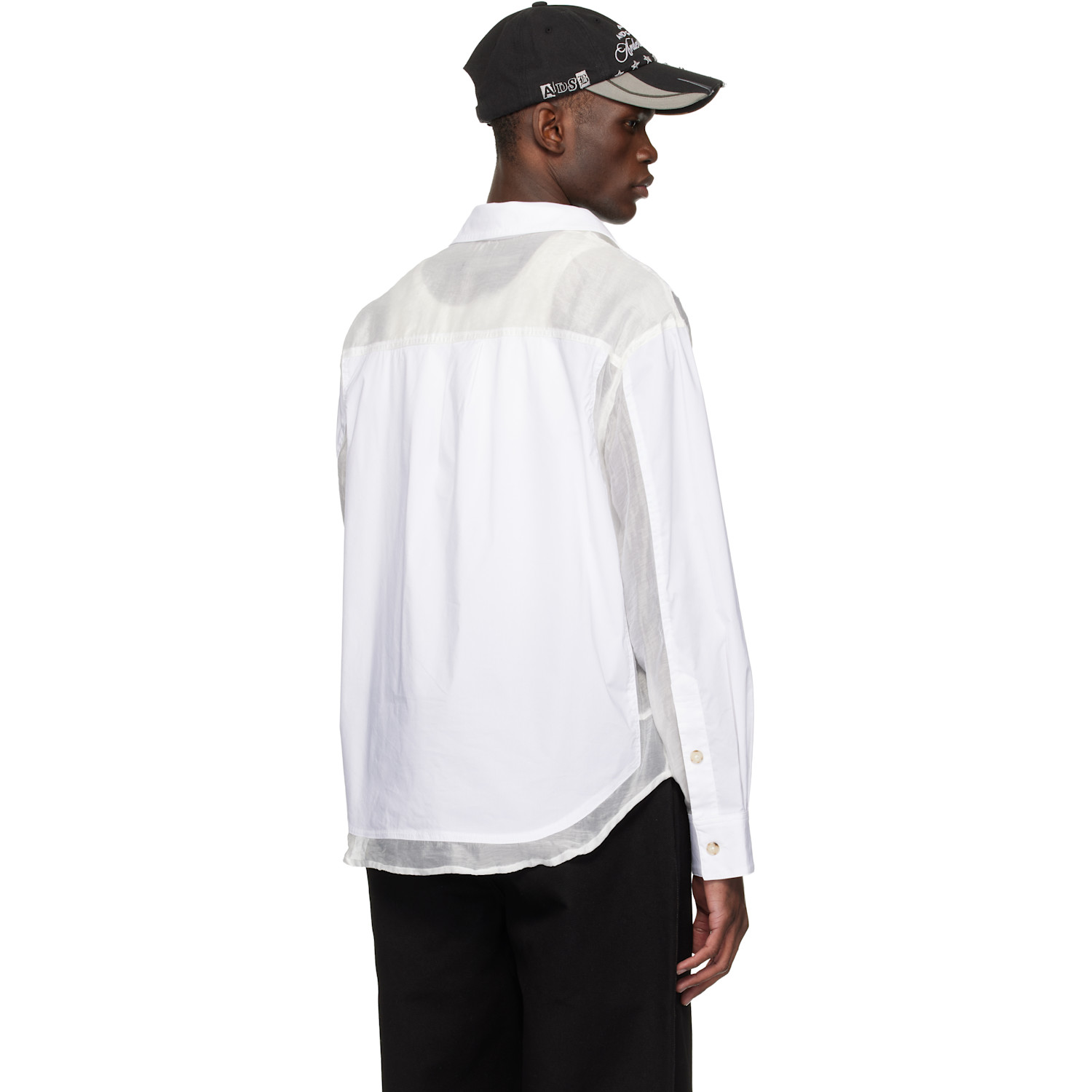  Andersson Bell White Aprol Organza Panel Shirt 