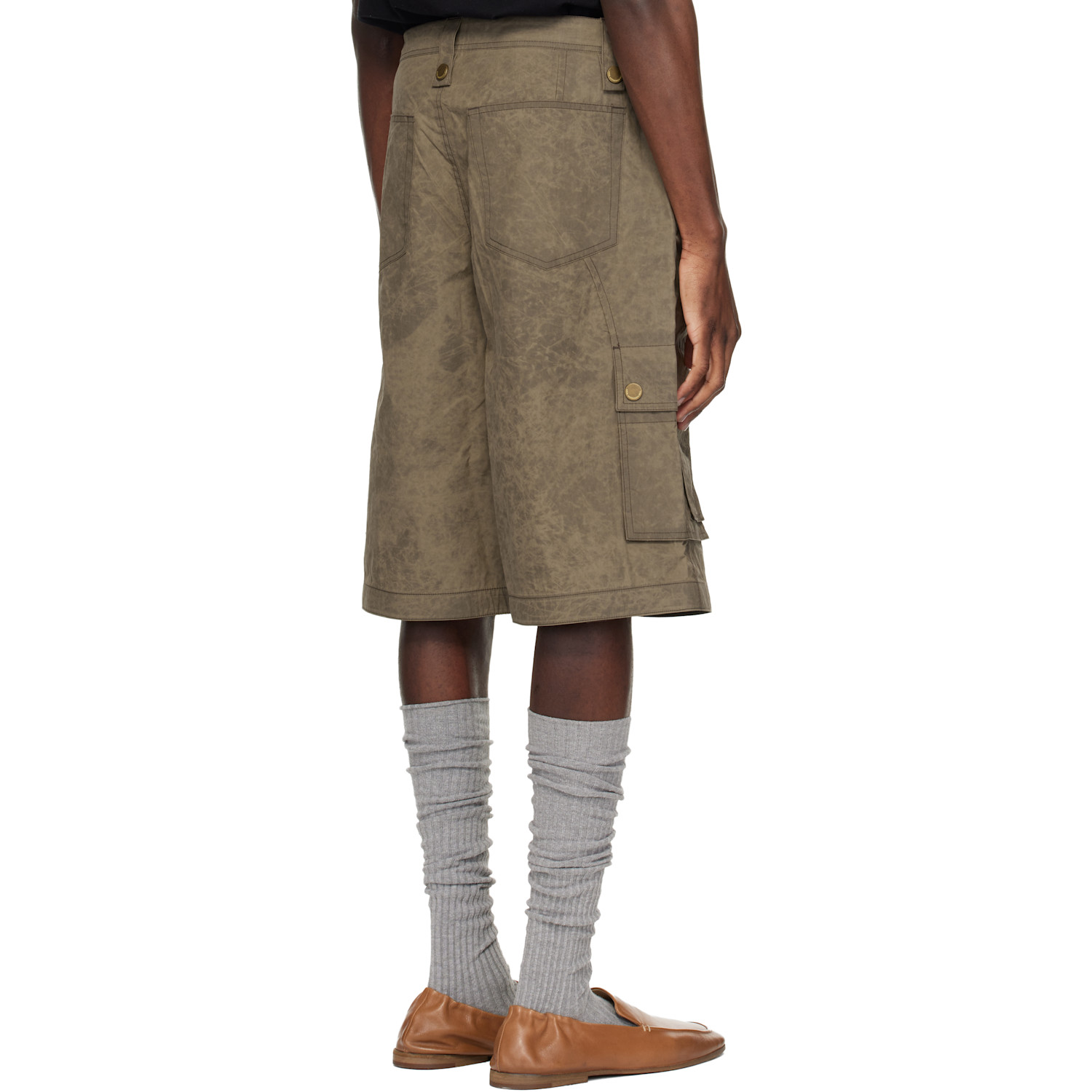  Andersson Bell Khaki Carpenter Cargo Shorts 