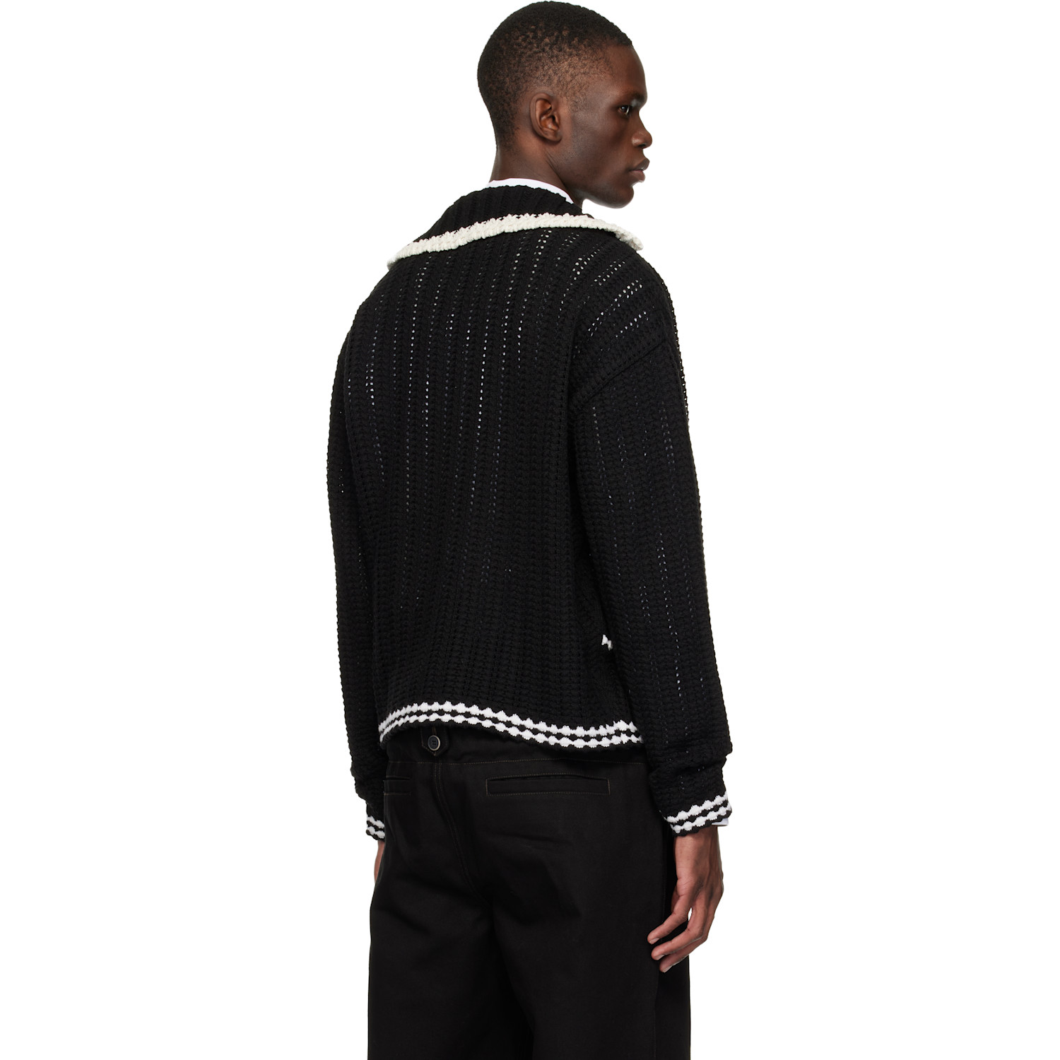  Andersson Bell Black New Fantasia Collar Cardigan 