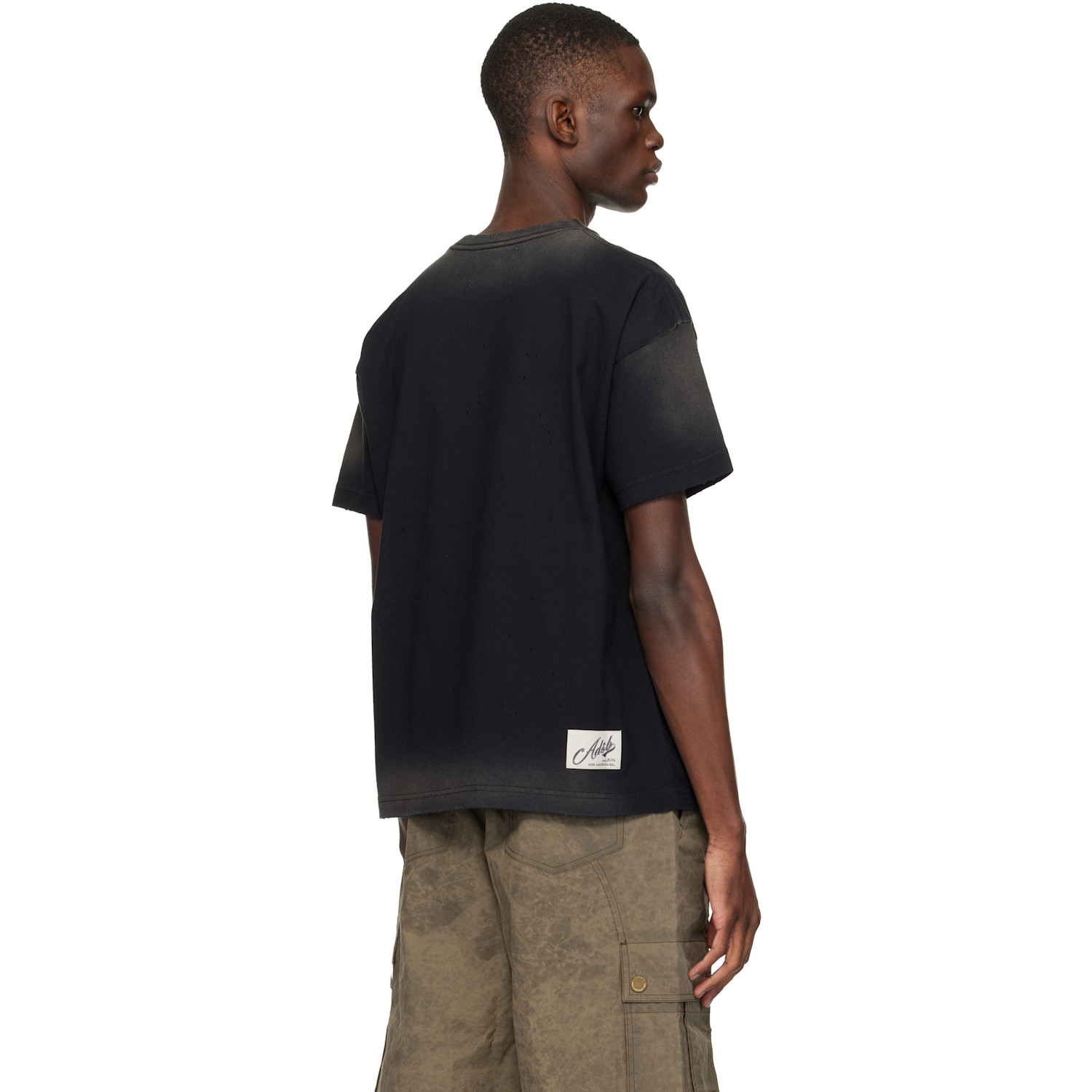  Andersson Bell Black Essential Spray Wash Heart Message T-shirt 