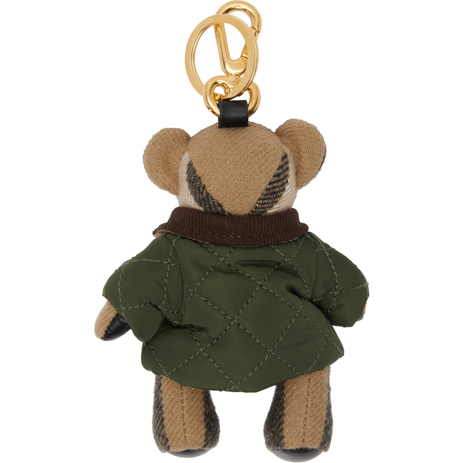  Burberry Khaki Thomas Bear Charm Keychain 