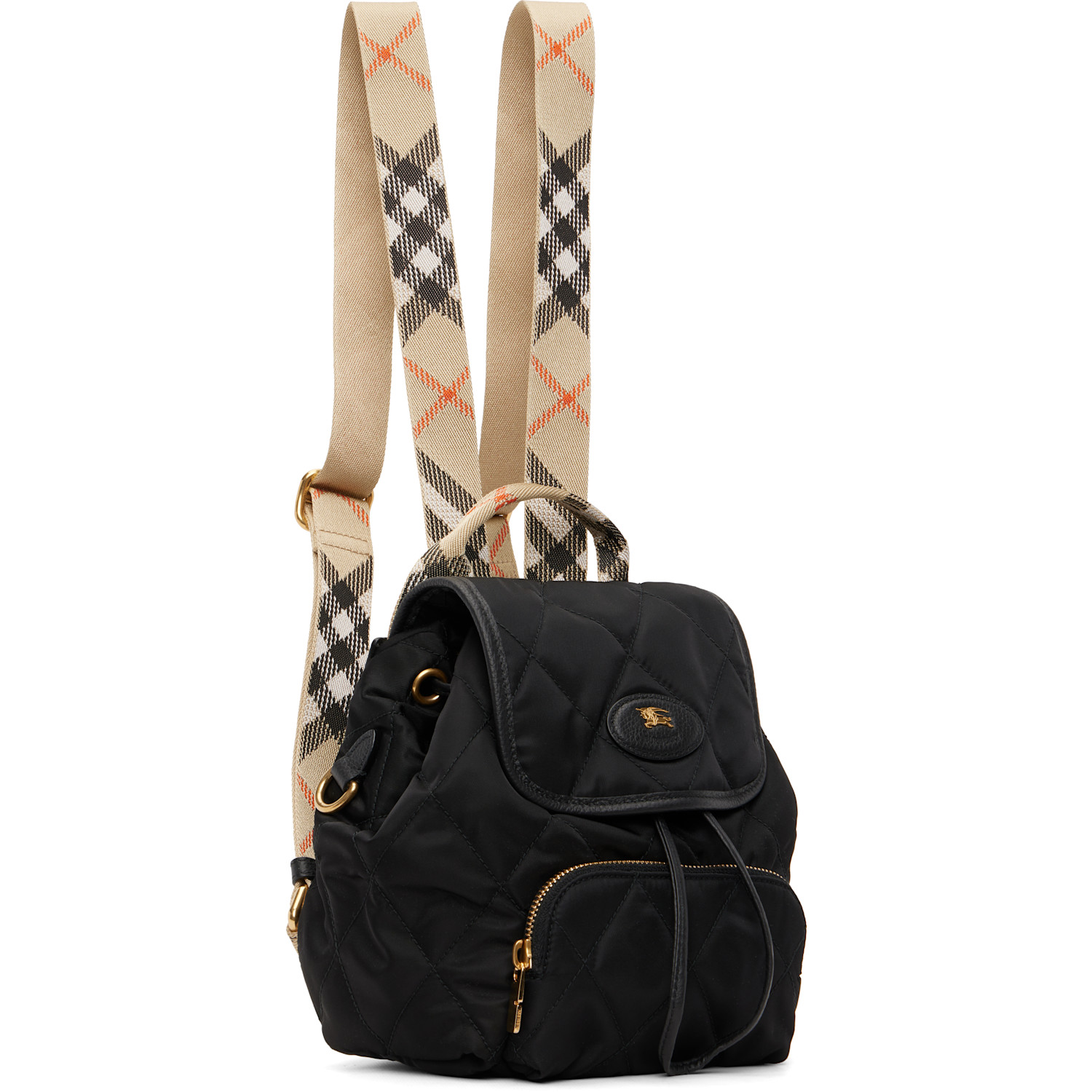  Burberry Black Mini Horseshoe Backpack​ 
