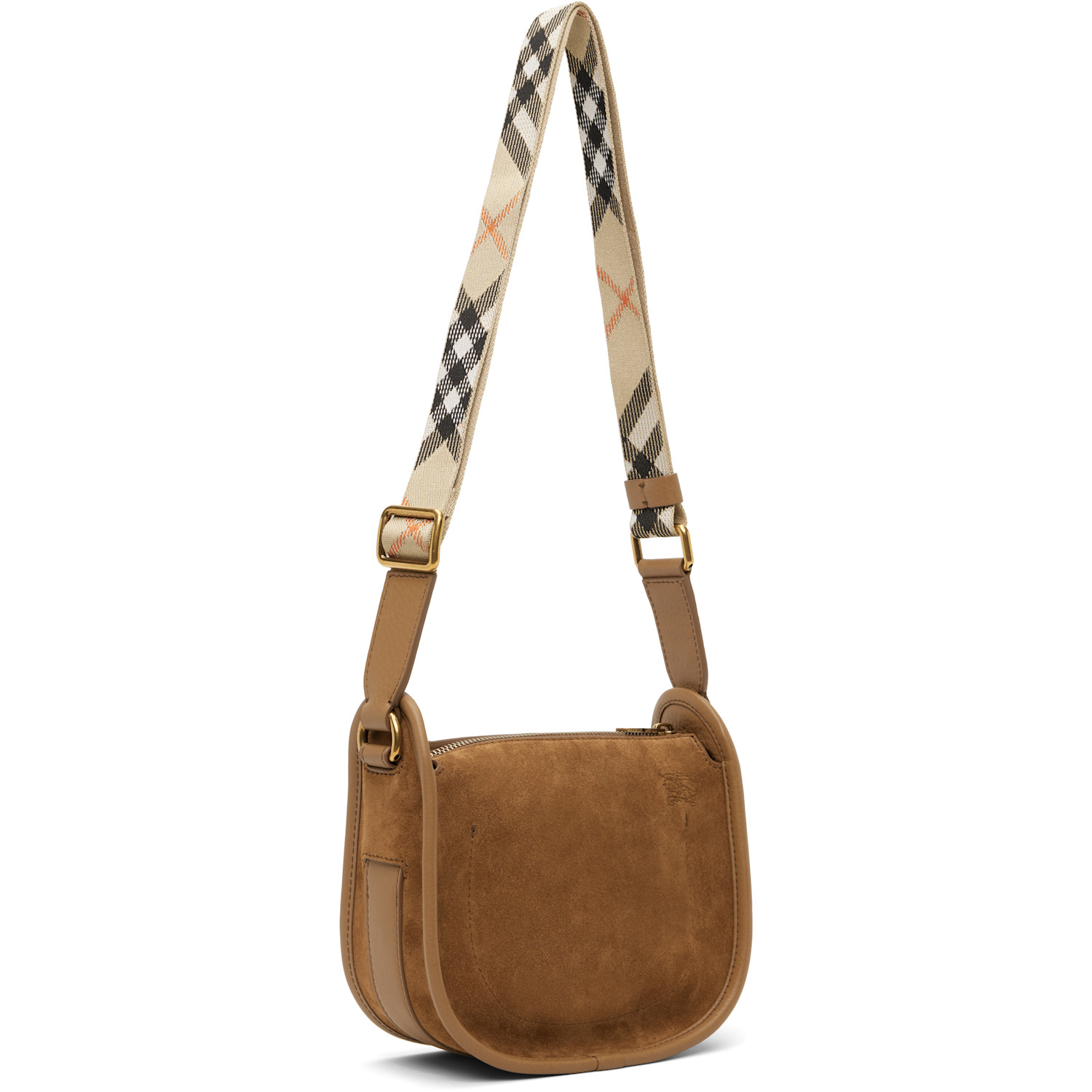  Burberry Brown Mini B Clip Messenger Bag 