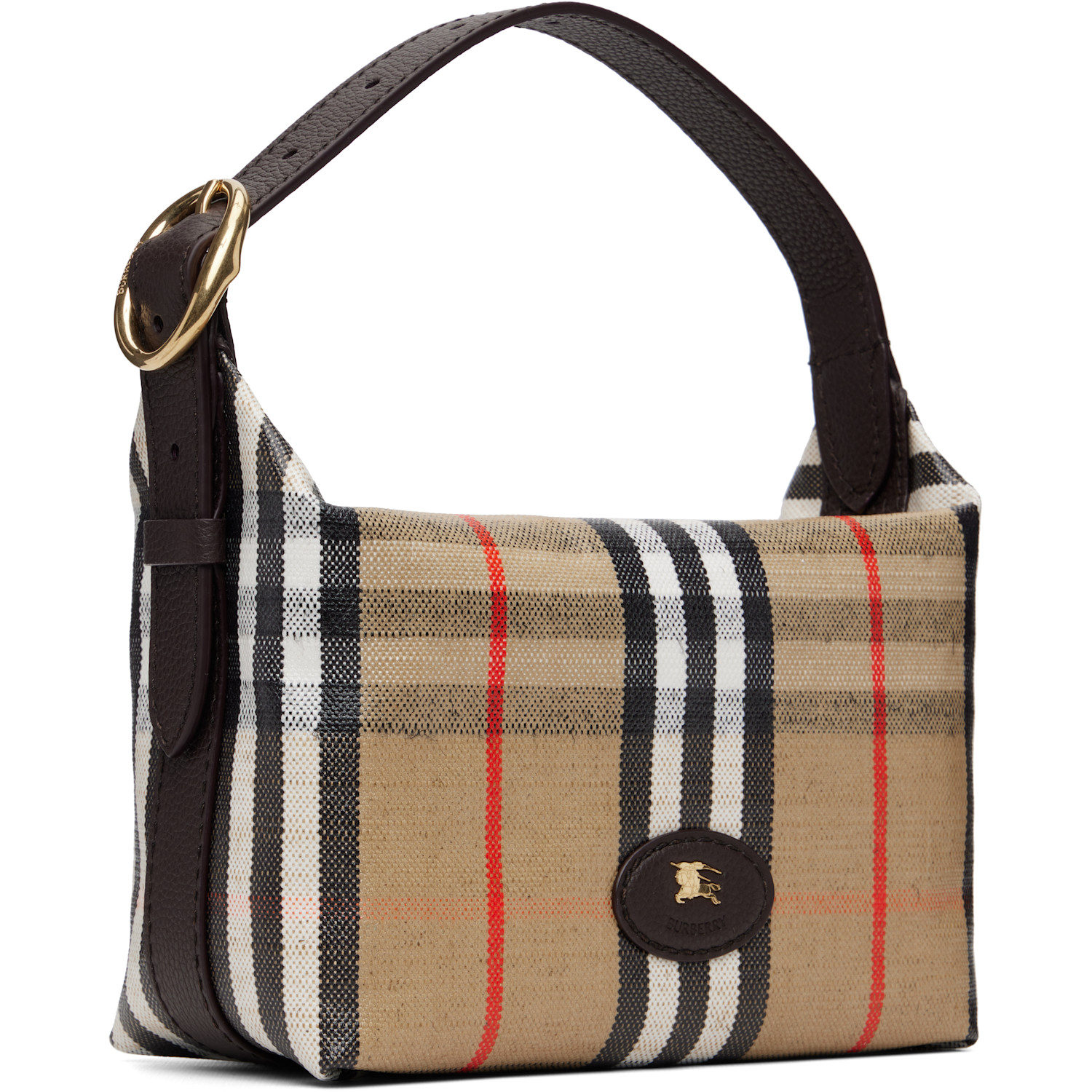  Burberry Brown Mini Highlands Duffle Bag 