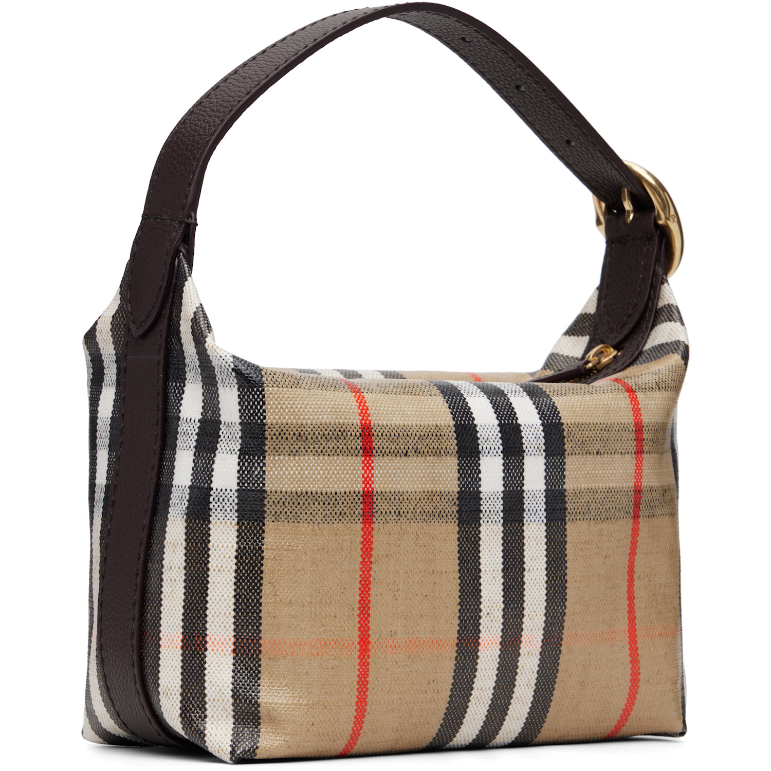  Burberry Brown Mini Highlands Duffle Bag 