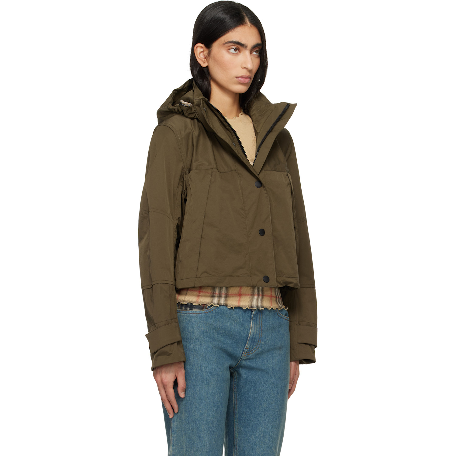  Burberry Khaki Nylon Jacket 