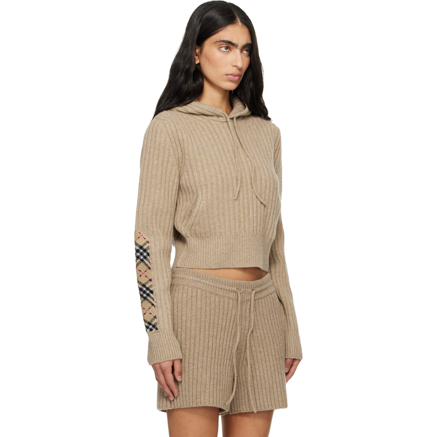  Burberry Beige Wool Hoodie 