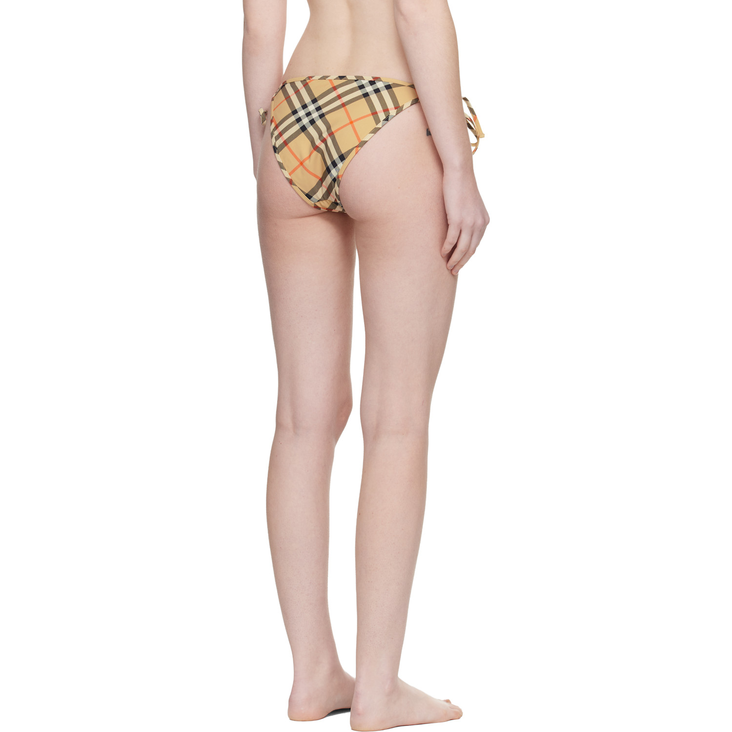  Burberry Beige Check Bikini Bottom 