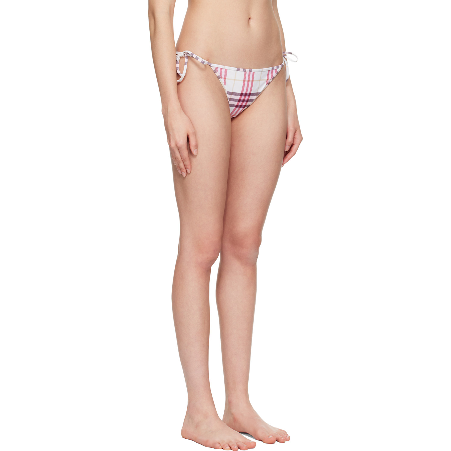  Burberry Pink Check Bikini Bottom 