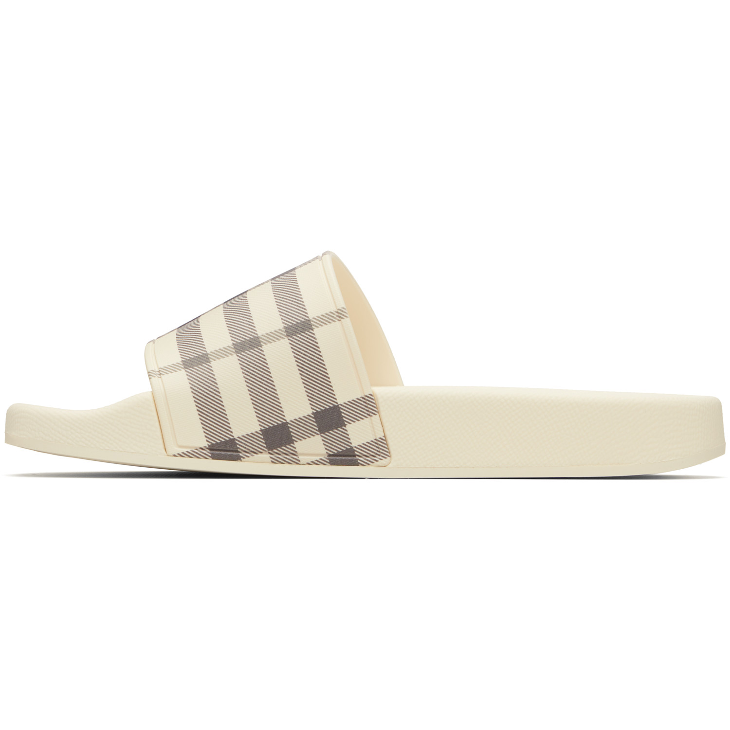  Burberry Beige Check Slides 