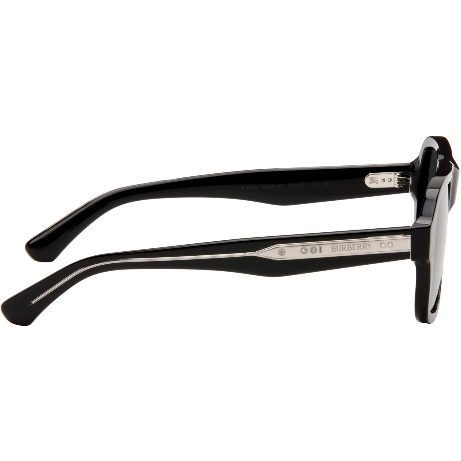  Burberry Black Aviator Sunglasses 