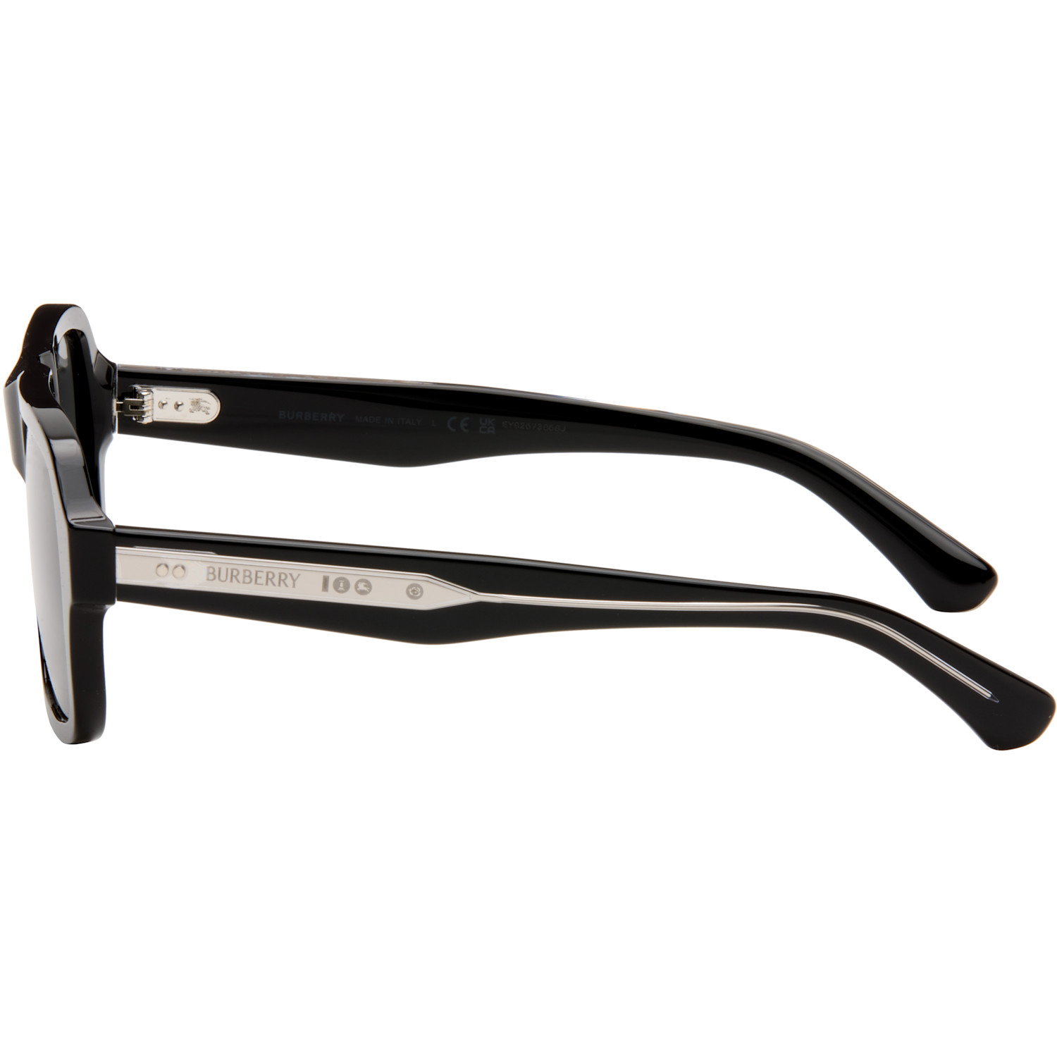 Burberry Black Aviator Sunglasses 