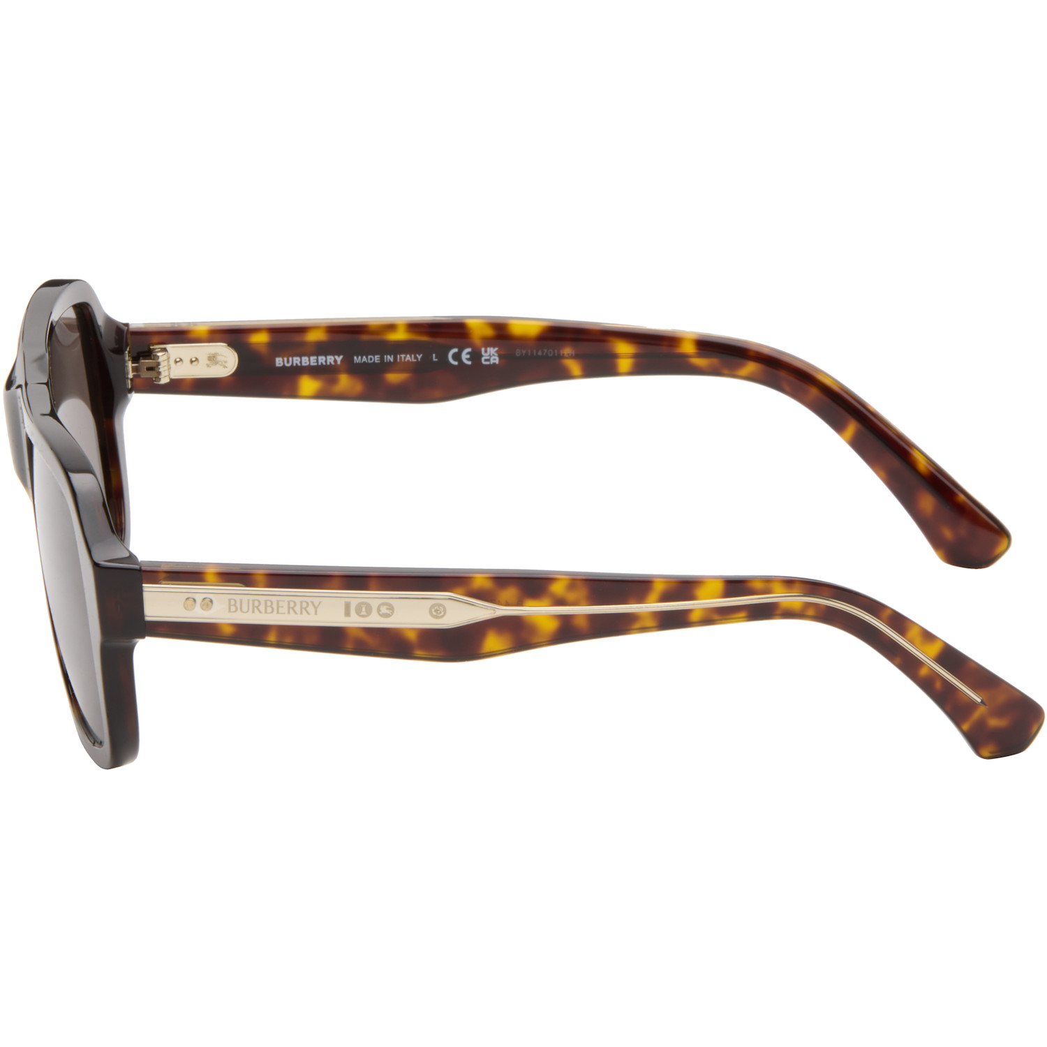  Burberry Brown Aviator Sunglasses 