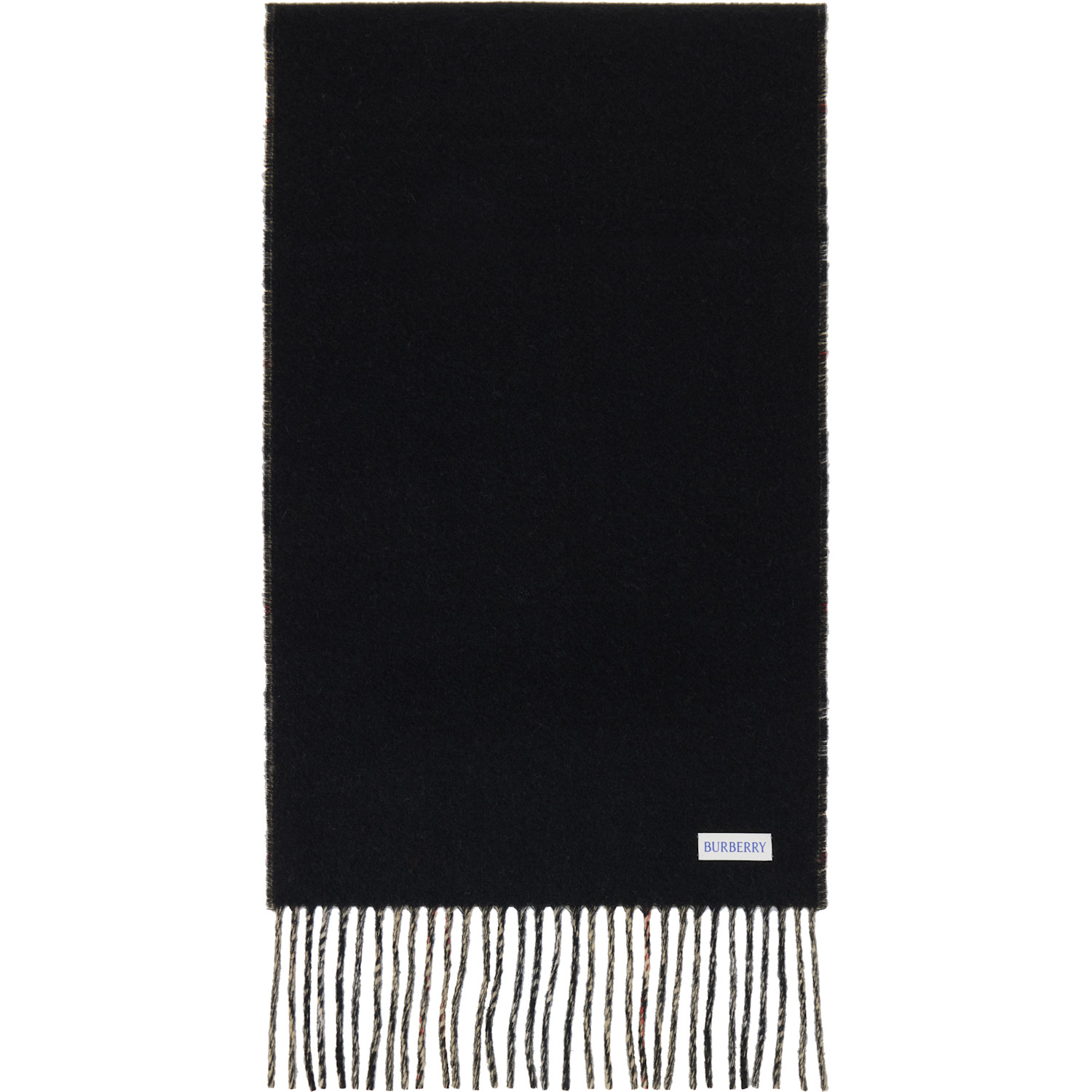  Burberry Beige Gradient Check Cashmere Scarf 