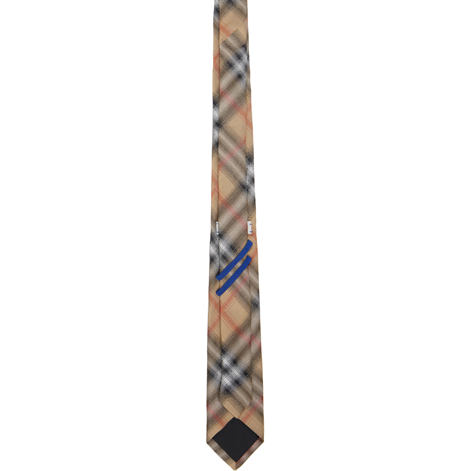  Burberry Beige Check Silk Tie 