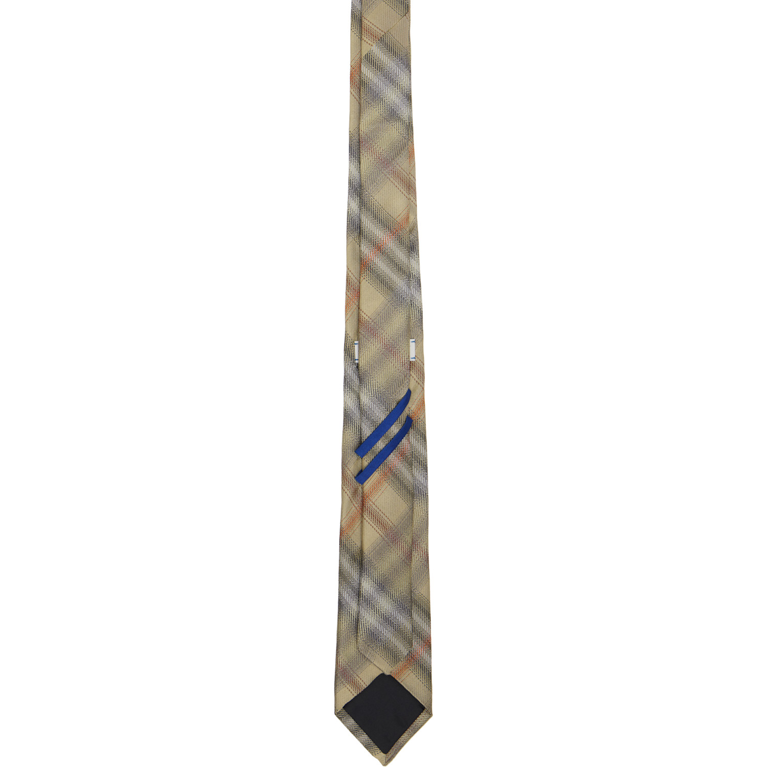  Burberry Green Check Silk Tie 