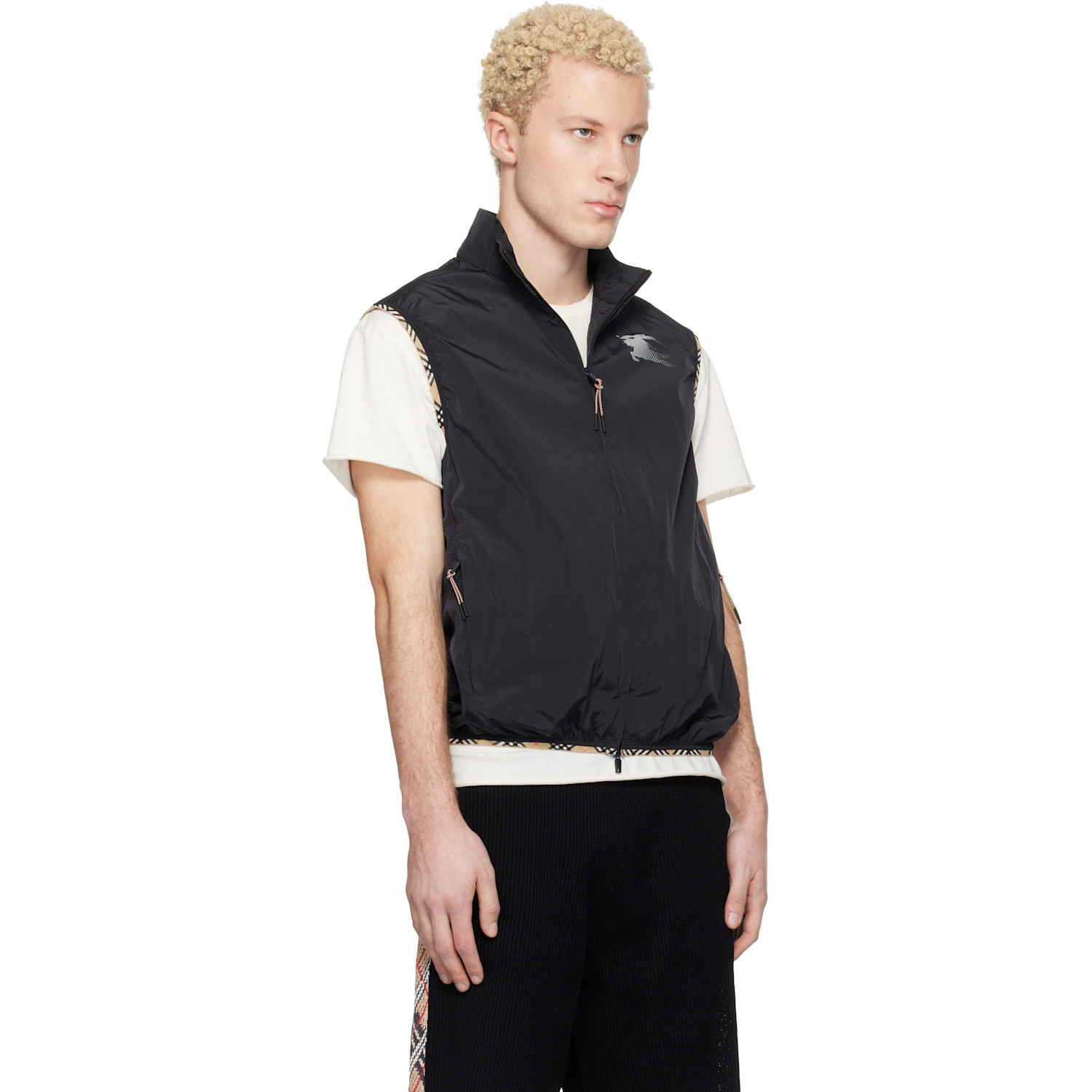  Burberry Black Nylon Vest 