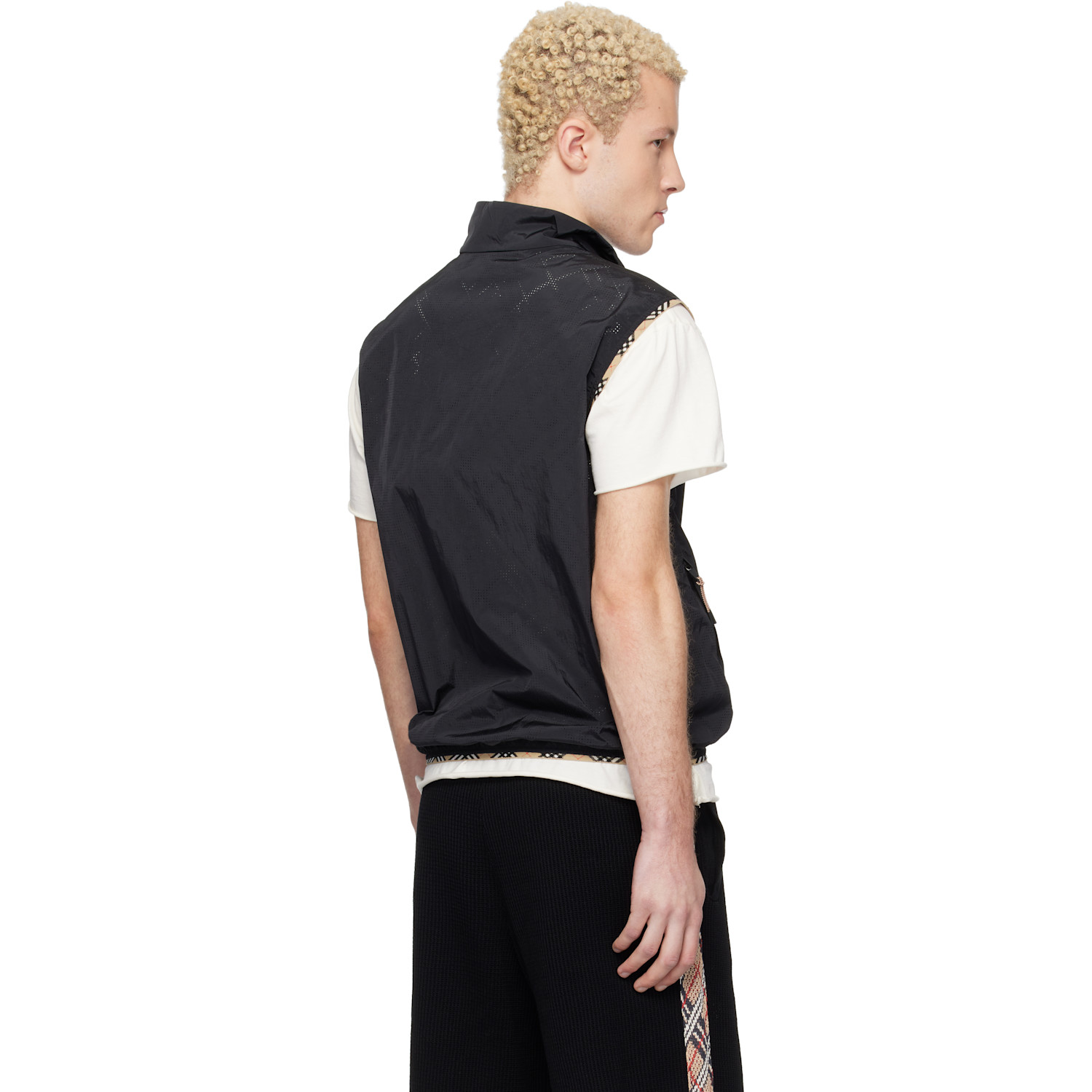  Burberry Black Nylon Vest 