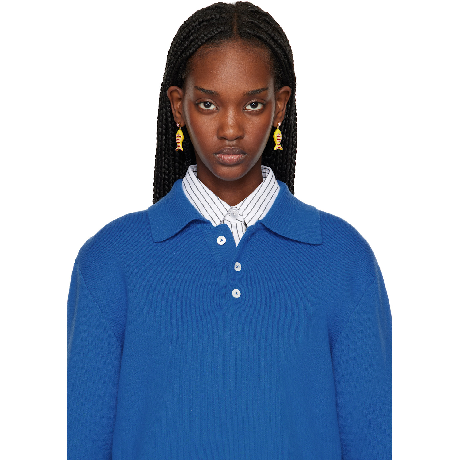  Marni Fish & Rhinestone Earrings 
