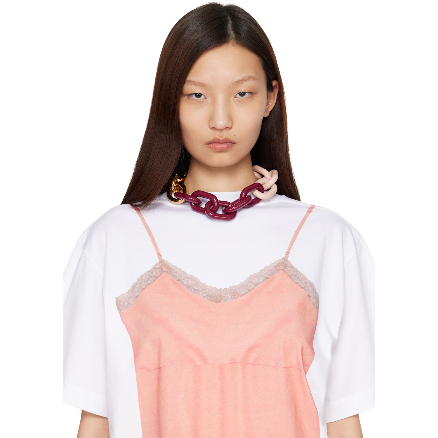  Marni Metal & Resin Chain Necklace 