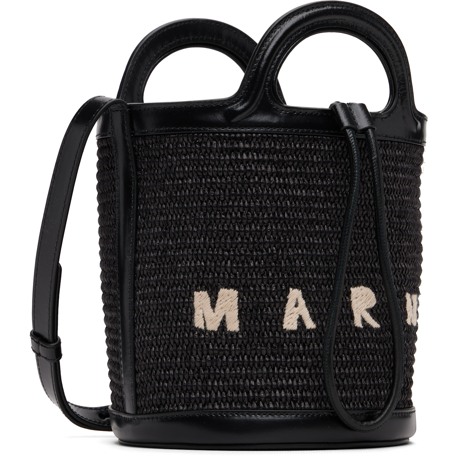  Marni Black Tropicalia Small Bucket Bag 