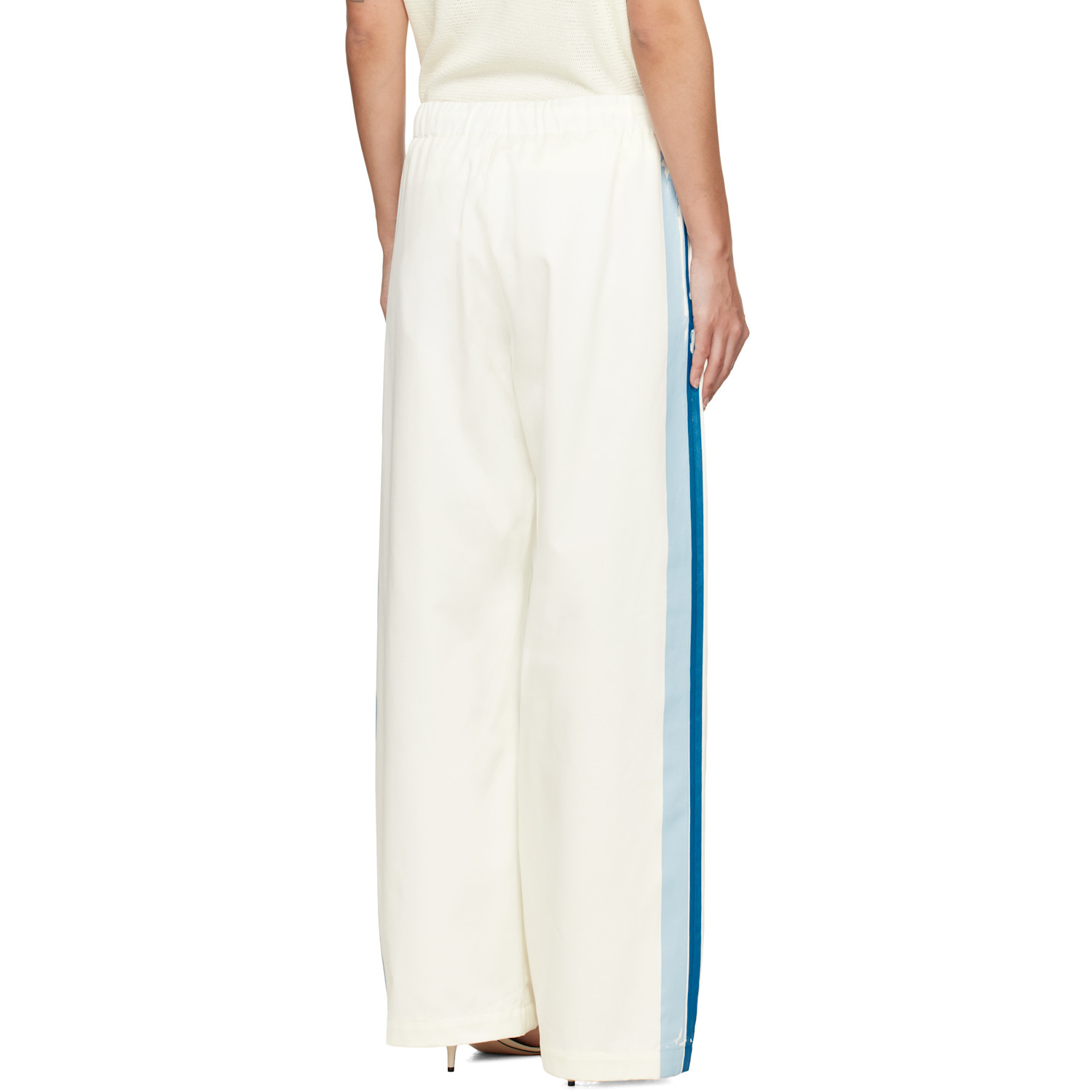  Marni Off-white Stripe Straight Leg Trousers 