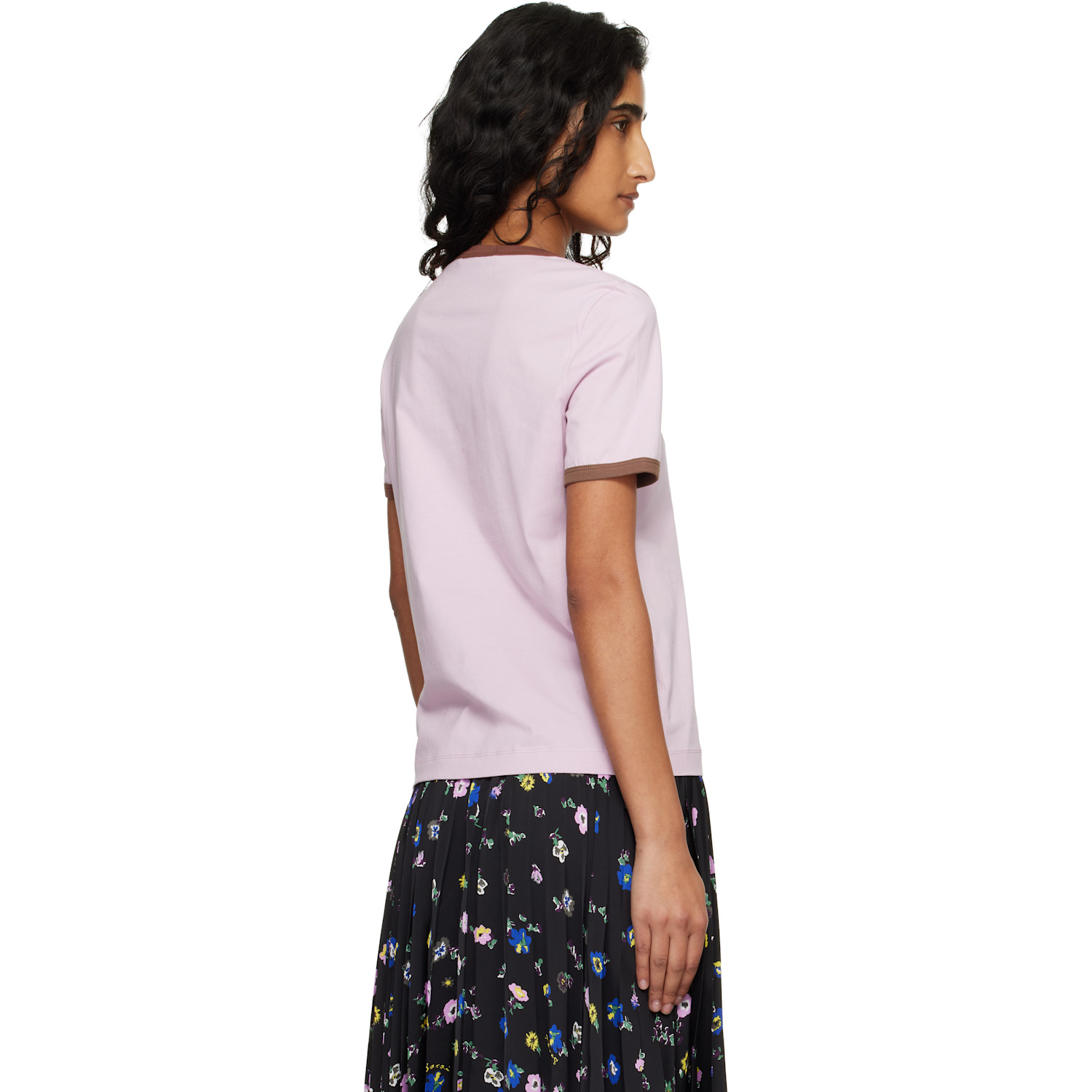  Marni Pink Flock Print Jersey T-shirt 