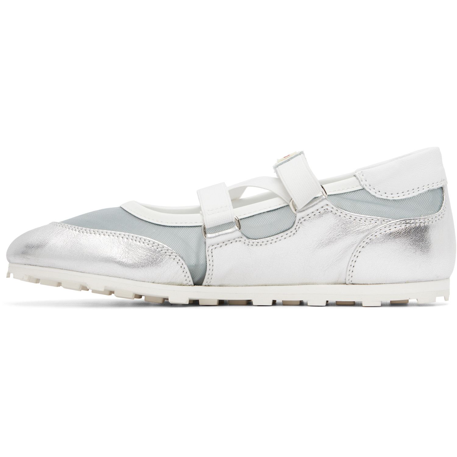  Marni Silver & Blue Mary Jane Velcro Sneakers 