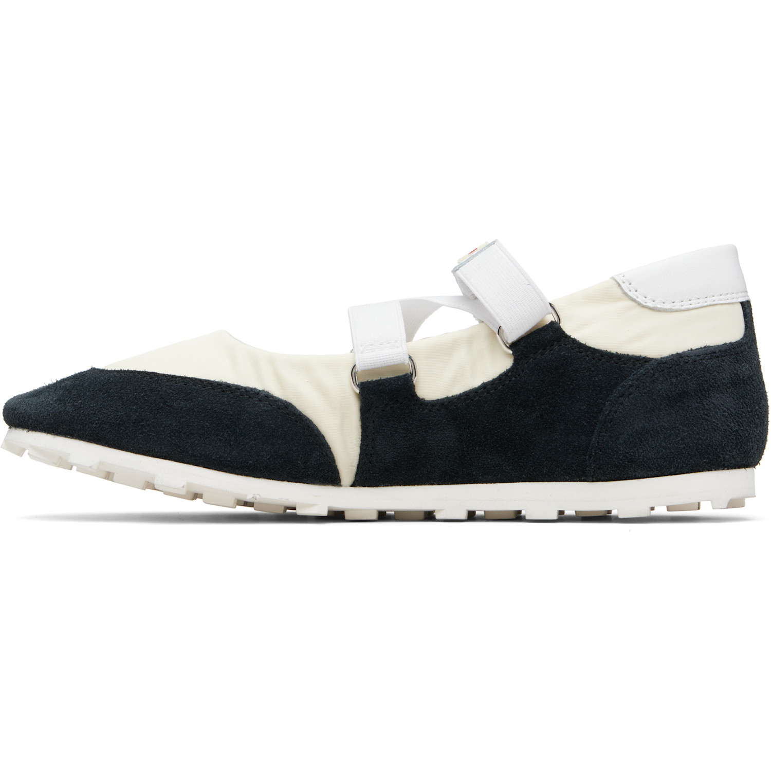  Marni Off-white & Black Mary Jane Velcro Sneakers 