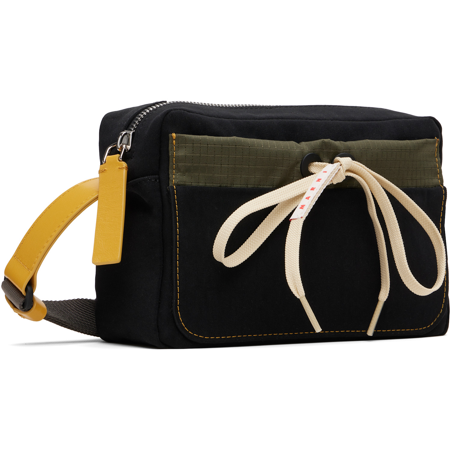  Marni Black Technical Fabric Camera Bag 