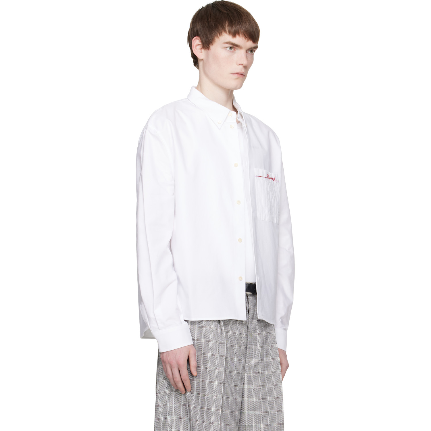  Marni White Cotton Oxford Shirt 