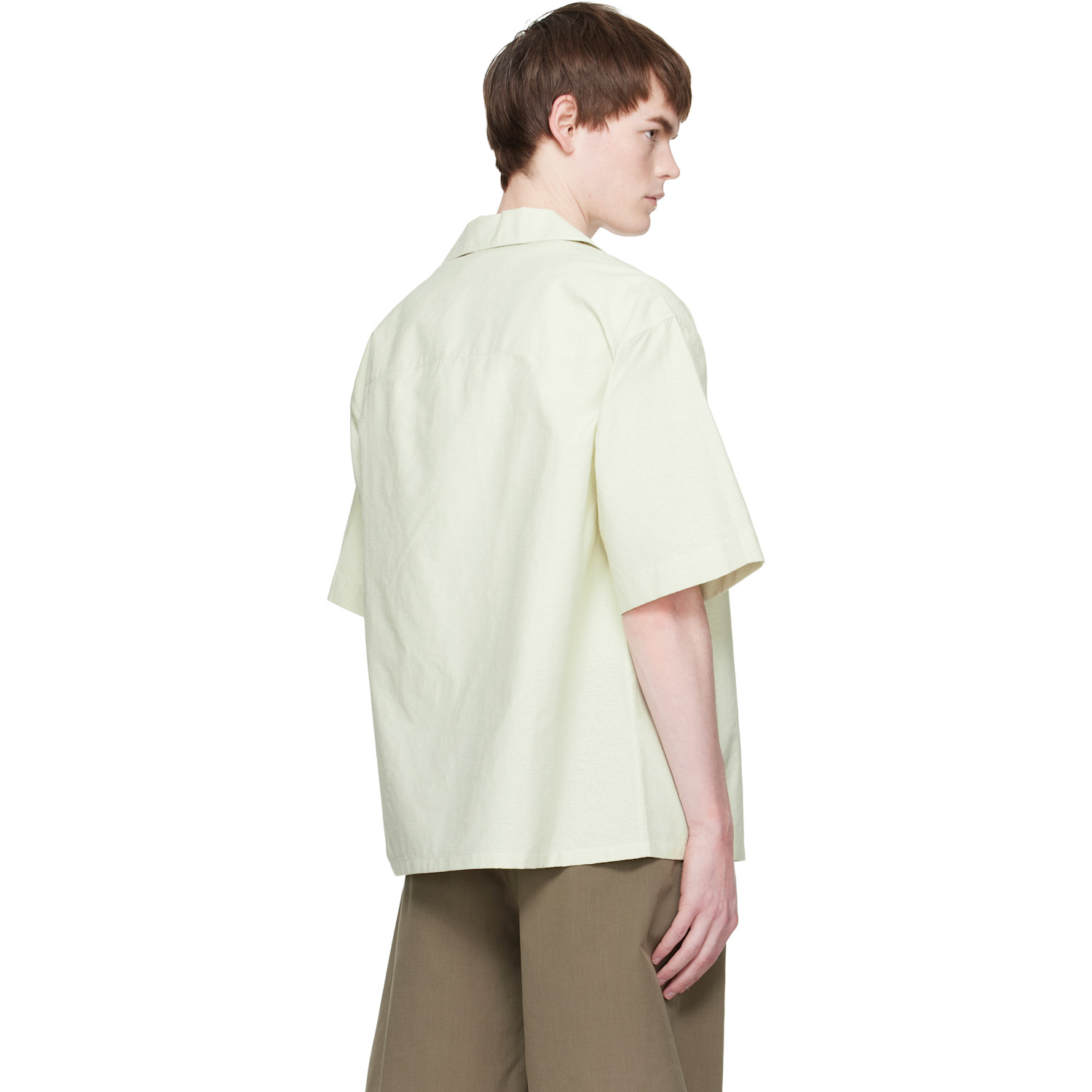  Marni Green Cotton Jacquard Shirt 