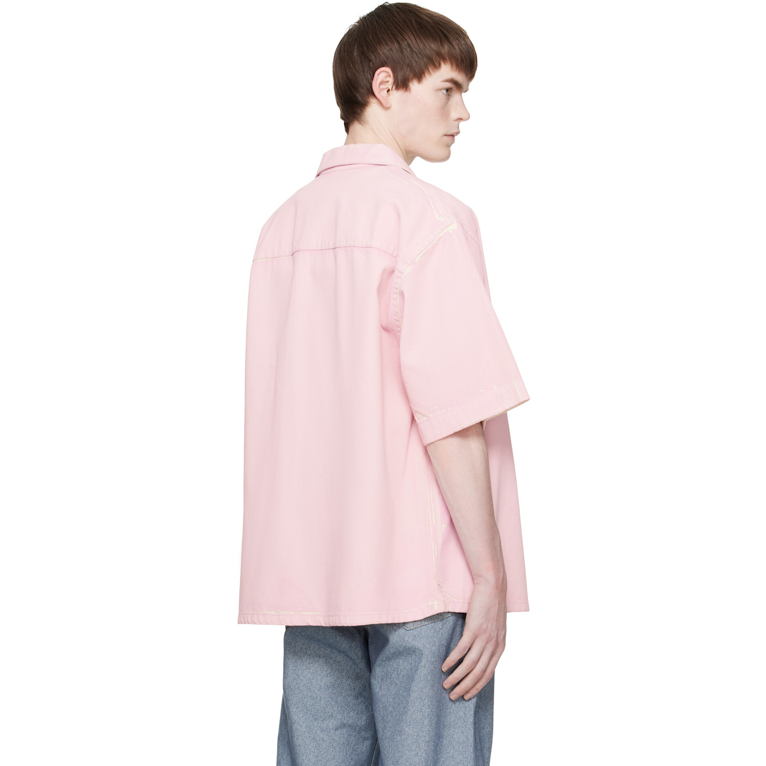  Marni Pink Screen-printed Denim Shirt 