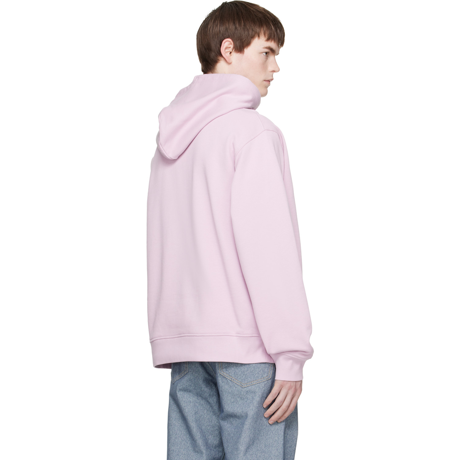  Marni Pink Flocked Marni Animal Alphabet Logo Hoodie 