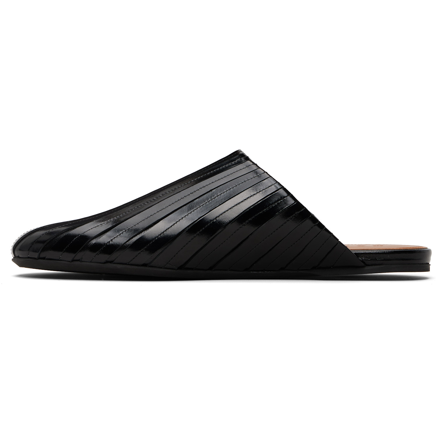 Marni Black Sabot Slip-on Loafers 